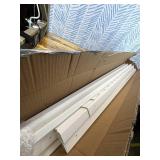 Enclo Privacy Screens ZP19008 Wilmington Vinyl No Dig Privacy Fence Screen Kit, 36in W x 48in H, White, 2 Panels