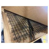 Retails for $116! Metal Garden Fence with Gate 42 in H x 11.5 ft L, 1 Gate + 4 Panels Border Fence Panels Animal Barrier for Dogs, No Dig Garden Fencing for Yard Patio Flower Bed Lawn Outdoor, Black