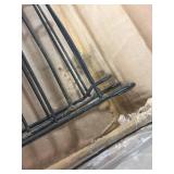 Retails for $116! Metal Garden Fence with Gate 42 in H x 11.5 ft L, 1 Gate + 4 Panels Border Fence Panels Animal Barrier for Dogs, No Dig Garden Fencing for Yard Patio Flower Bed Lawn Outdoor, Black