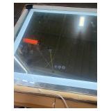 Retails for $163! LOAAO 32x32 Inch LED Bathroom Mirror with Lights, Anti-Fog Dimmable Backlit + Front Lighting, Lighted Bathroom Vanity Mirror for Wall, Memory Function, Glass