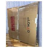 Retails for $163! LOAAO 32x32 Inch LED Bathroom Mirror with Lights, Anti-Fog Dimmable Backlit + Front Lighting, Lighted Bathroom Vanity Mirror for Wall, Memory Function, Glass