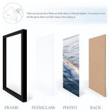 27x40 Poster Frame Black, 27x40 inch Movie Poster Frame with HD Plexiglass Durable and Scratch-proof for Horizontal or Vertical Wall Mounting, 1 Pack