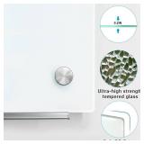 Retails for $108! Magnetic Glass Dry-Erase Board, 36"x48" Frameless Glass Magnetic Whiteboard Surface Wall Mounted for Office, Classroom & Home
