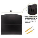 Retails for $135! 36 Inch Arched Window Mirror, Matte Black Metal Frame Decorative Mirror, Grid Wall Mirrors for Living Room, Bedroom, Entryway