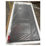 Retails for $135! 36 Inch Arched Window Mirror, Matte Black Metal Frame Decorative Mirror, Grid Wall Mirrors for Living Room, Bedroom, Entryway