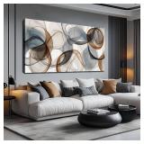 Large Wall Art Canvas Wall Art for Living Room Bedroom Office Textured Brown Modern Abstract Artwork Minimalist Home and dining room Decor 29x59 Wood Frame Dedroom decorations