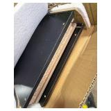 Hodedah Import 3-Shelf, Foldable Multi-Purpose Bookcase from Recycled Material, Stylish Storage with 40.6x30.4x91.4cm Dimension, Maximum Weight 10 Pounds, Black