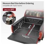 Retails for $195! OEDRO Soft Tri-Fold Truck Bed Cover Compatible with 2024 Toyota Tacoma 5