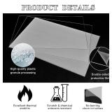 Roowest 1 Pcs 24 x 48 Inch, 1/2 Inch Thick Clear Acrylic Sheets Transparent Plastic Panels Sheets Cut to Size Cast Acrylic Board Panel with Protective Film for Craft DIY Projects Display Sign Frame