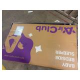 AirClub Bassinet Bedside Sleeper, Baby Crib for Newborn, Baby Bassinets Bedside Sleeper with 4 Auto-Lock & Adjustable Height, Breathable Mesh & Mattress, Bedside Bassinet