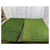 LOOBANI Large Dog Grass Pad with Tray - 35x23in Dog Litter Box with 2 Artificial Grass Patch + 2 Washable Pee Pads - Potty Tray for Balcony Apartment Indoor Outddor Use