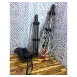 STORAGE MANIAC Outdoor Umbrella Drying Rack, 8 Lines with 82 Feet Drying Space, Steel Frame & Adjustable Height, 4-arm Umbrella Clothesline for Laundry, Collapsible Clothes Drying Rack for Backyard