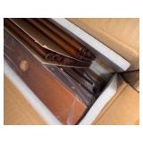 DJAR Double Art Storage Rack, Wooden Canvas Storage, Artist Storage with Four Caster Wheels Can Well Hold Up to Drawing Boards, Art Prints Panels, Artworks, Gallery