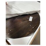 Round Coffee Table, 31" Coffee Table for Living Room Decor, 2-Tier Storage with Steel Frame, Space-Saving Wood Center Table, Modern Style Easy Assembly (Dark Coffee)