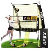Retails for $144! Volleyball Training Net Equipment System - Sturdy, Adjustable, and Portable | Improve Accuracy, Technique, and Skills | Ideal for Indoor/Outdoor Use | Easy Assembly & Storage |