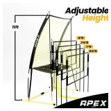 Retails for $144! Volleyball Training Net Equipment System - Sturdy, Adjustable, and Portable | Improve Accuracy, Technique, and Skills | Ideal for Indoor/Outdoor Use | Easy Assembly & Storage |