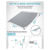 Shed Ramp 1PC, Loading Ramp for Riding Mower, 29" L x24 W, 750 lbs Capacity, Shed Storage Ramps for Sheds, Garages, Barns, ATV, Lawnmower, Golf Cart, Sturdy Anti-Slip Ramps