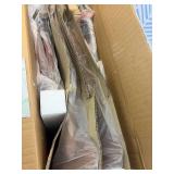 Retails for $180! Christopher Knight Home Frances Mid-Century Modern Dining Chairs (Set of 2), 100% Polyester and Rubber Wood, Dark Gray, Walnut