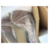 Retails for $180! Christopher Knight Home Frances Mid-Century Modern Dining Chairs (Set of 2), 100% Polyester and Rubber Wood, Dark Gray, Walnut