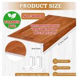 Retails for $122! Hoolerry 5 Pcs Wire Shelf Covers Foamed PVC Wire Rack Covers for Removable Closet (Not Wood) Pantry Shelves for Cabinet Bathroom Kitchen Shelving Decoration(Dark Wood Color,32x12inch