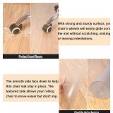 AiBOB Office Chair Mat for Hardwood Floor, 45 X 53 inches, Hard Floor Chair Mats Under Computer Desk, Easy Glide for Rolling Chairs, No Curling