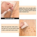 AiBOB Office Chair Mat for Hardwood Floor, 45 X 53 inches, Hard Floor Chair Mats Under Computer Desk, Easy Glide for Rolling Chairs, No Curling