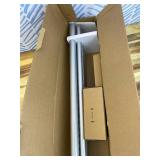 1 Inch Silver Double Curtain Rods for Windows 66 to 120 Inches(5.5-10ft), USFOOK Adjustable Heavy Duty Drapery Rods, Telescoping Dual Curtain Rod with Translucent Finials, Wall Mounted