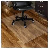 Kuyal Clear Chair mat for Hard Floors 36 x 48 inches Transparent Floor Mats Wood/Tile Protection Mat for Office & Home (36" X 48" Rectangle)