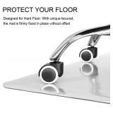 Kuyal Clear Chair mat for Hard Floors 36 x 48 inches Transparent Floor Mats Wood/Tile Protection Mat for Office & Home (36" X 48" Rectangle)