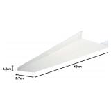 Lithonia Lighting DSB48 48 in. Square Basket Two Bulb Replacement Wraparound Lens, 4