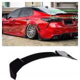 Rear Trunk Spoiler for Toyota Camry 2018-2024 Yofer V2 Style High Kick Spoiler Wing Lip (Glossy Black)