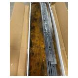 Retails for $120! 3 Tier Bookcase 47.24" Width, Long Industrial Book Shelf, Vintage Wooden Large Book Shelf for Home Living Room Bedroom Office Storage(Vintage)