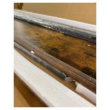 Retails for $120! 3 Tier Bookcase 47.24" Width, Long Industrial Book Shelf, Vintage Wooden Large Book Shelf for Home Living Room Bedroom Office Storage(Vintage)