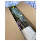 Artificial Lemon Tree, 5ft Tall Fake Lemon Silk Plant with White Planter, Faux Lemon Plastic Fruit Tree for Indoor Home Decor Office Garden