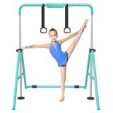 Retails for $115! KidoGym Gymnastics Bar, Gymnastic Bar for Kids for Home, Foldable Gymnastics Training Bars with Adjustable Height, Expandable Folding Horizontal Kip Bar