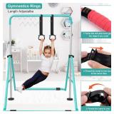 Retails for $115! KidoGym Gymnastics Bar, Gymnastic Bar for Kids for Home, Foldable Gymnastics Training Bars with Adjustable Height, Expandable Folding Horizontal Kip Bar