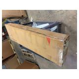 Retails for $130! Furnulem Twin Size Bed Frame, Headboard with LED Light and Charging Station, Metal Platform Bed with 2 Underbed Drawers