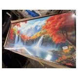 exroozy Autumn Waterfall Large Wall Art 30"x60"