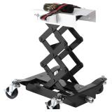 Retails for $159! Garvee 450 Lbs Capacity Low Profile Transmission Jack with Safety Straps, 7-23 Inch Lift Range, Heavy Duty Auto Repair Lifting Jack with 4 Wheels for for Smaller Vehicles, Black