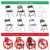 Stretch Spandex Chair Covers - Black 12 PCS, Folding Kitchen Chairs Cover, Universal Washable Slipcovers Protector, Removable Chair Seat Covers, for Wedding Party Dining Room Banquet Event