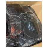 Stretch Spandex Chair Covers - Black 12 PCS, Folding Kitchen Chairs Cover, Universal Washable Slipcovers Protector, Removable Chair Seat Covers, for Wedding Party Dining Room Banquet Event