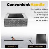 Retails for $139! Fire Pit Burner Lid 34" x 34" Square Drop-in Burner Pan Firepit Cover Multiple Sizes and Shapes Available Alloy Steel