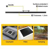 Retails for $139! Fire Pit Burner Lid 34" x 34" Square Drop-in Burner Pan Firepit Cover Multiple Sizes and Shapes Available Alloy Steel