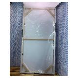 MLART99 Black and White Abstract Wall Decor Minimalist Wall Art for Living Room Contemporary Canvas Art Line Painting for Dining Room Kitchen 24x48 Inch