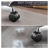 Kuyal Office Chair Mat for Carpet, 32x48 Clear Heavy Duty Computer Chair Mat, Under Desk Protector Carpeted Floors Mat, Easy Chair Movement,Ship Flat