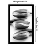 Americanflat 12x20 Picture Frame with Polished Plexiglass - Black Picture Frame - Wide Photo Frames Made of Engineered Wood for Vertical or Horizontal Wall Display - Epic Collection - Black