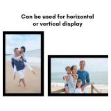 Americanflat 12x20 Picture Frame with Polished Plexiglass - Black Picture Frame - Wide Photo Frames Made of Engineered Wood for Vertical or Horizontal Wall Display - Epic Collection - Black