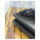 2-Pack Oil Drip Pan for Under Car 35.4"x23.6"x0.8" Flexible Oil Trays with Felt Mat, Reusable Car Oil Drain Pan, Heat Resistant Garage Catcher for Auto & Home Floor Protection