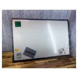 VIZ-PRO Magnetic Dry Erase White Board, 36 X 24 Inches, Black Aluminium Frame