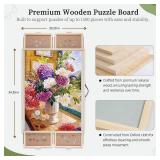 1500 Pieces 2-in-1 Tilting & Rotating Puzzle Board, Portable Puzzle Table with 4 Drawers Cover,34.25" x 25.2"